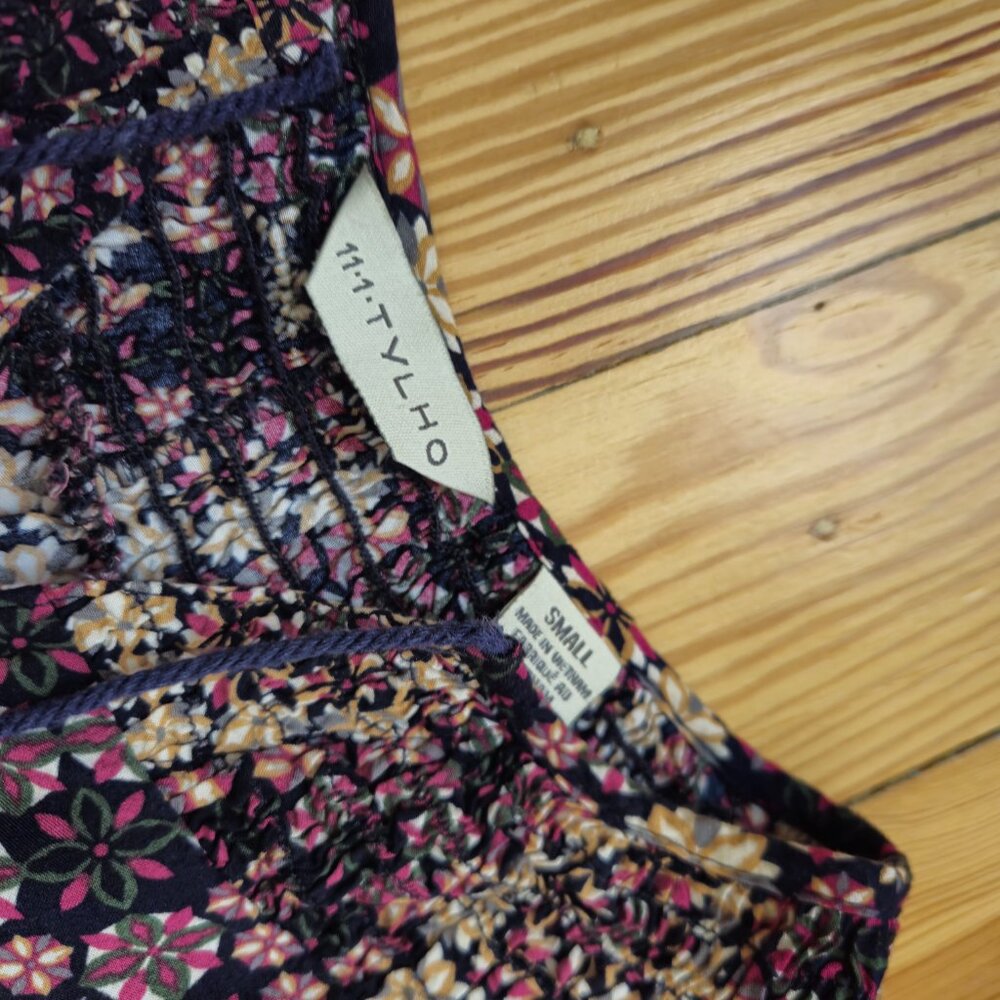 Anthropologie Tylho Tribal Festival Rayon Boho Peasant Blouse Artisan S - Picture 4 of 10